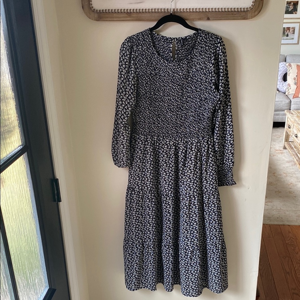 Black and White Floral Dress